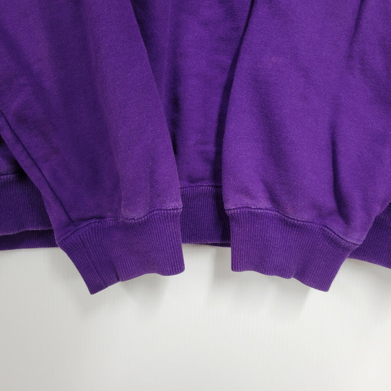 【現状渡し品】【メンズ】 XLARGE エクストララージ 101224012014 XL RECORDS HALF ZIP PULLOVER SWEAT レコーズ ハーフ ジップ プルオーバー スウェット トップス 142-260812-kh-07-izu サイズ：XL カラー：パープル 万代Net店