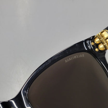 【中古品】【メンズ/レディース】 BALENCIAGA バレンシアガ SQUARE SUNGLASSES BB0102SA スクエア サングラス 小物 服飾雑貨 183-260805-ay-15-izu サイズ：57口16-145 カラー：ブラック 万代Net店