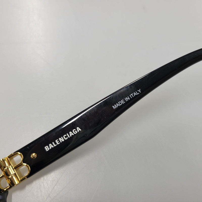 【中古品】【メンズ/レディース】 BALENCIAGA バレンシアガ SQUARE SUNGLASSES BB0102SA スクエア サングラス 小物 服飾雑貨 183-260805-ay-15-izu サイズ：57口16-145 カラー：ブラック 万代Net店