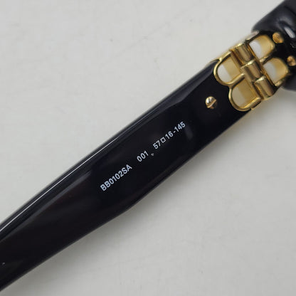 【中古品】【メンズ/レディース】 BALENCIAGA バレンシアガ SQUARE SUNGLASSES BB0102SA スクエア サングラス 小物 服飾雑貨 183-260805-ay-15-izu サイズ：57口16-145 カラー：ブラック 万代Net店
