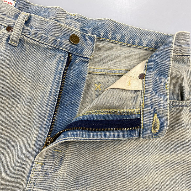 【中古品】【メンズ】 Lee リー RIDER WIDE SHORTS LM9831 ライダー ワイド ショーツ ショートパンツ 158-260814-as-03-izu サイズ：M カラー：ライトインディゴ 万代Net店