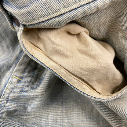 【中古品】【メンズ】 Lee リー RIDER WIDE SHORTS LM9831 ライダー ワイド ショーツ ショートパンツ 158-260814-as-03-izu サイズ：M カラー：ライトインディゴ 万代Net店