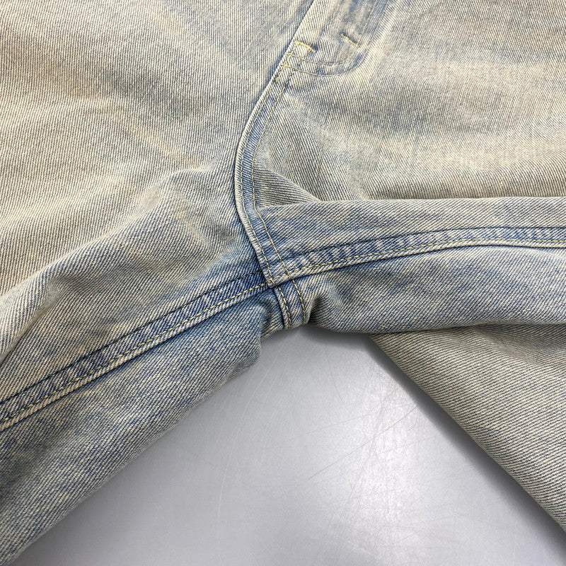 【中古品】【メンズ】 Lee リー RIDER WIDE SHORTS LM9831 ライダー ワイド ショーツ ショートパンツ 158-260814-as-03-izu サイズ：M カラー：ライトインディゴ 万代Net店