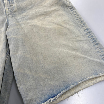 【中古品】【メンズ】 Lee リー RIDER WIDE SHORTS LM9831 ライダー ワイド ショーツ ショートパンツ 158-260814-as-03-izu サイズ：M カラー：ライトインディゴ 万代Net店