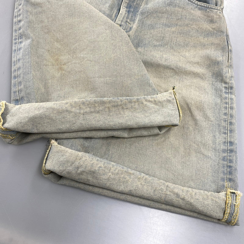 【中古品】【メンズ】 Lee リー RIDER WIDE SHORTS LM9831 ライダー ワイド ショーツ ショートパンツ 158-260814-as-03-izu サイズ：M カラー：ライトインディゴ 万代Net店