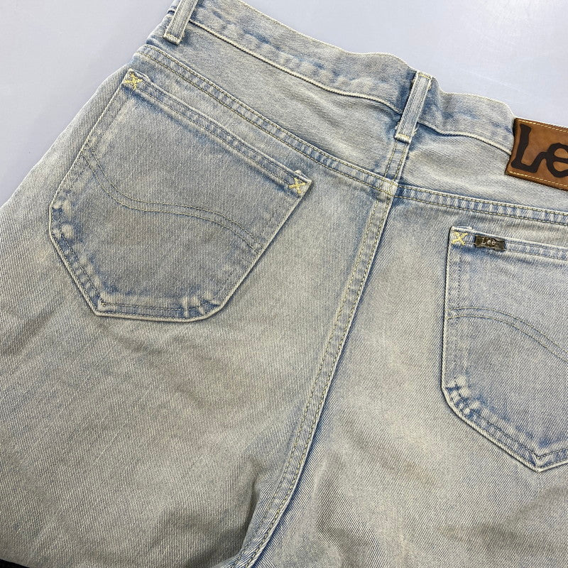 【中古品】【メンズ】 Lee リー RIDER WIDE SHORTS LM9831 ライダー ワイド ショーツ ショートパンツ 158-260814-as-03-izu サイズ：M カラー：ライトインディゴ 万代Net店