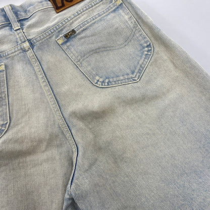 【中古品】【メンズ】 Lee リー RIDER WIDE SHORTS LM9831 ライダー ワイド ショーツ ショートパンツ 158-260814-as-03-izu サイズ：M カラー：ライトインディゴ 万代Net店