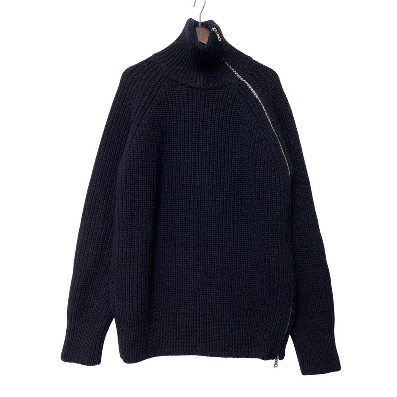 【中古品】【メンズ】 DRIS VAN NOTTEN ドリスヴァンノッテン 242-021232-9706-509 24AW MONTY 9706 M.K.SWEATER セーター 141-260805-yn-04-izu サイズ：M カラー：ネイビー 万代Net店