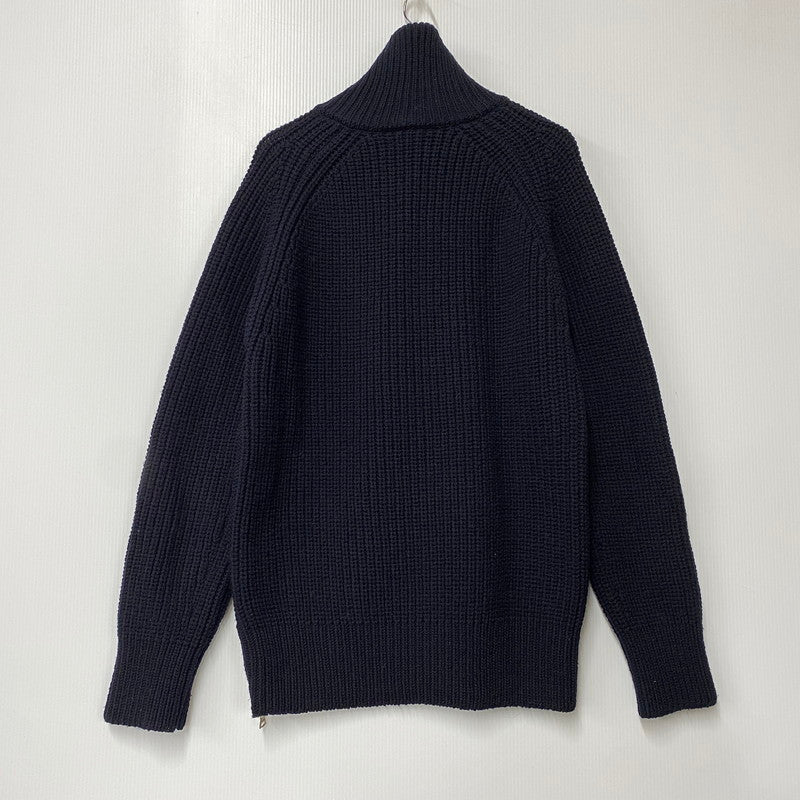 【中古品】【メンズ】 DRIS VAN NOTTEN ドリスヴァンノッテン 242-021232-9706-509 24AW MONTY 9706 M.K.SWEATER セーター 141-260805-yn-04-izu サイズ：M カラー：ネイビー 万代Net店