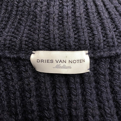 【中古品】【メンズ】 DRIS VAN NOTTEN ドリスヴァンノッテン 242-021232-9706-509 24AW MONTY 9706 M.K.SWEATER セーター 141-260805-yn-04-izu サイズ：M カラー：ネイビー 万代Net店