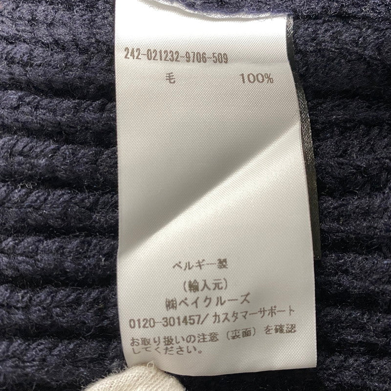 【中古品】【メンズ】 DRIS VAN NOTTEN ドリスヴァンノッテン 242-021232-9706-509 24AW MONTY 9706 M.K.SWEATER セーター 141-260805-yn-04-izu サイズ：M カラー：ネイビー 万代Net店