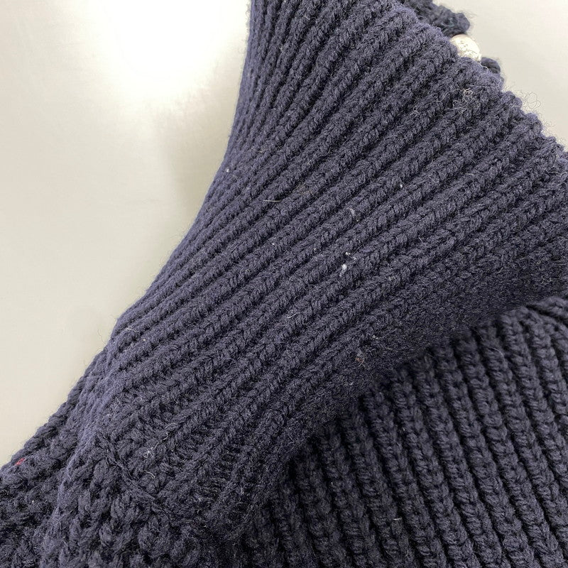 【中古品】【メンズ】 DRIS VAN NOTTEN ドリスヴァンノッテン 242-021232-9706-509 24AW MONTY 9706 M.K.SWEATER セーター 141-260805-yn-04-izu サイズ：M カラー：ネイビー 万代Net店