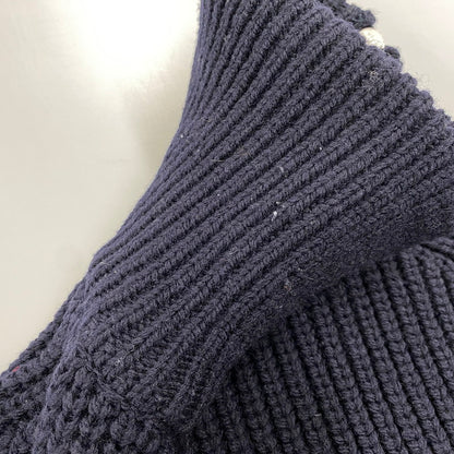 【中古品】【メンズ】 DRIS VAN NOTTEN ドリスヴァンノッテン 242-021232-9706-509 24AW MONTY 9706 M.K.SWEATER セーター 141-260805-yn-04-izu サイズ：M カラー：ネイビー 万代Net店