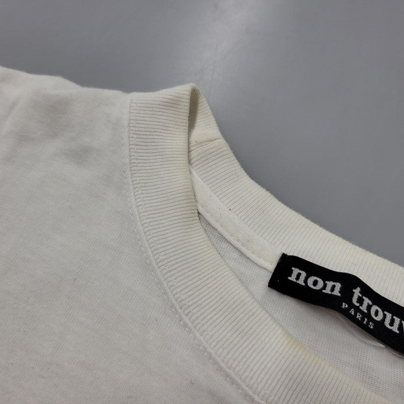 【中古品】【メンズ】 NON TROUVE ノン トルヴェ ALEXANDER WANG GRAPHIC SS TEE アレキサンダー ワン グラフィック ショートスリーブ Tシャツ 半袖　トップス 141-260812-yn-01-izu サイズ：不明 カラー：ホワイト 万代Net店