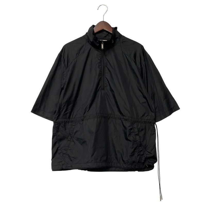 【中古品】【メンズ】 HELIOT EMIL エリオット エミル HALF ZIP NYLON SS PULLOVER ハーフジップ ナイロン ショートスリーブ プルオーバー 141-260805-yn-02-izu サイズ：XL カラー：ブラック 万代Net店