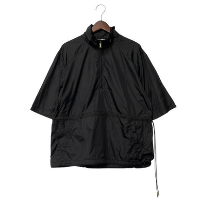 【中古品】【メンズ】 HELIOT EMIL エリオット エミル HALF ZIP NYLON SS PULLOVER ハーフジップ ナイロン ショートスリーブ プルオーバー 141-260805-yn-02-izu サイズ：XL カラー：ブラック 万代Net店
