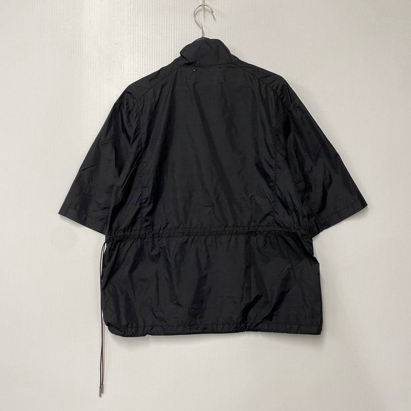 【中古品】【メンズ】 HELIOT EMIL エリオット エミル HALF ZIP NYLON SS PULLOVER ハーフジップ ナイロン ショートスリーブ プルオーバー 141-260805-yn-02-izu サイズ：XL カラー：ブラック 万代Net店