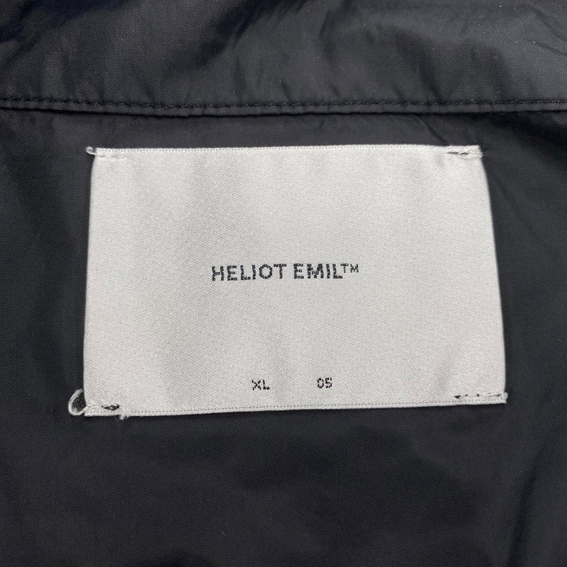 【中古品】【メンズ】 HELIOT EMIL エリオット エミル HALF ZIP NYLON SS PULLOVER ハーフジップ ナイロン ショートスリーブ プルオーバー 141-260805-yn-02-izu サイズ：XL カラー：ブラック 万代Net店