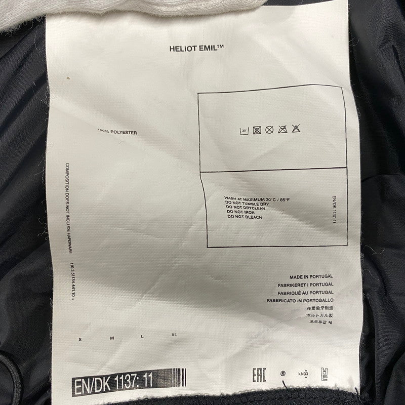 【中古品】【メンズ】 HELIOT EMIL エリオット エミル HALF ZIP NYLON SS PULLOVER ハーフジップ ナイロン ショートスリーブ プルオーバー 141-260805-yn-02-izu サイズ：XL カラー：ブラック 万代Net店
