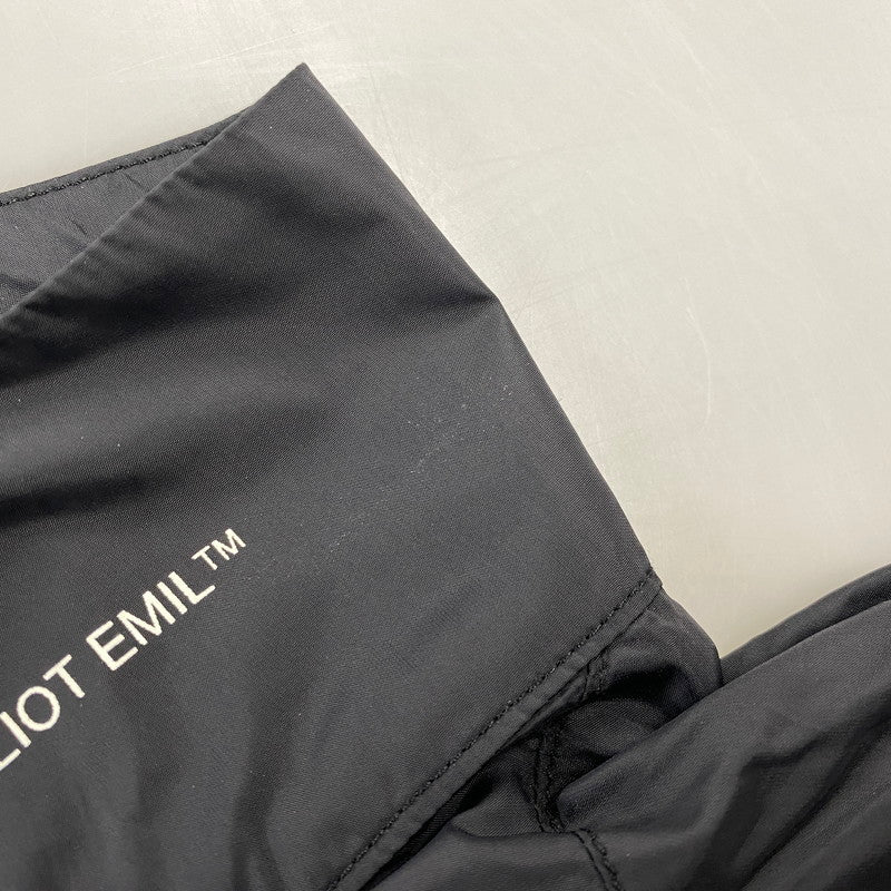 【中古品】【メンズ】 HELIOT EMIL エリオット エミル HALF ZIP NYLON SS PULLOVER ハーフジップ ナイロン ショートスリーブ プルオーバー 141-260805-yn-02-izu サイズ：XL カラー：ブラック 万代Net店
