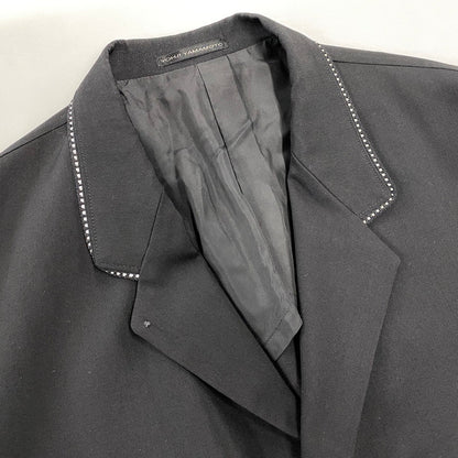 【現状渡し品】【メンズ】 YOHJI YAMAMOTO ヨウジヤマモト Y'S FOR MEN MQ-J25-180 03SS STITCH WOOL TAILORED JACKET ステッチ ウール テーラード ジャケット 140-260805-yn-01-izu サイズ：2 カラー：ブラック 万代Net店