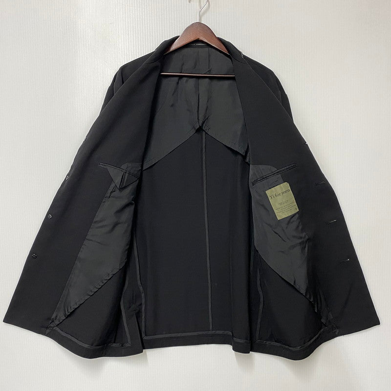 【現状渡し品】【メンズ】 YOHJI YAMAMOTO ヨウジヤマモト Y'S FOR MEN MQ-J25-180 03SS STITCH WOOL TAILORED JACKET ステッチ ウール テーラード ジャケット 140-260805-yn-01-izu サイズ：2 カラー：ブラック 万代Net店