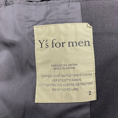 【現状渡し品】【メンズ】 YOHJI YAMAMOTO ヨウジヤマモト Y'S FOR MEN MQ-J25-180 03SS STITCH WOOL TAILORED JACKET ステッチ ウール テーラード ジャケット 140-260805-yn-01-izu サイズ：2 カラー：ブラック 万代Net店