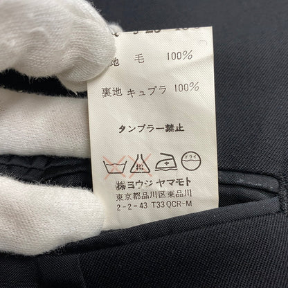 【現状渡し品】【メンズ】 YOHJI YAMAMOTO ヨウジヤマモト Y'S FOR MEN MQ-J25-180 03SS STITCH WOOL TAILORED JACKET ステッチ ウール テーラード ジャケット 140-260805-yn-01-izu サイズ：2 カラー：ブラック 万代Net店