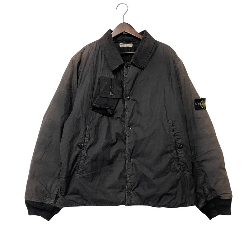 【現状渡し品】【メンズ】 STONE ISLAND ストーンアイランド 03AW COTTON NYLON BOMBER JACKET コットン ナイロン ボンバー ジャケット アウター 141-260805-yn-06-izu サイズ：XL カラー：ブラック 万代Net店