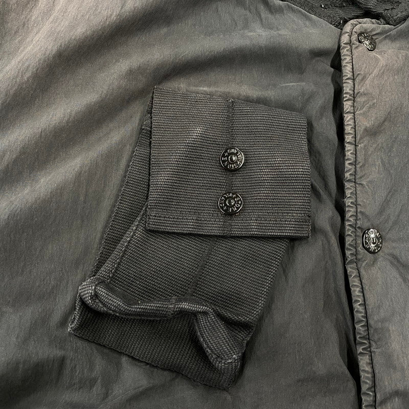 【現状渡し品】【メンズ】 STONE ISLAND ストーンアイランド 03AW COTTON NYLON BOMBER JACKET コットン ナイロン ボンバー ジャケット アウター 141-260805-yn-06-izu サイズ：XL カラー：ブラック 万代Net店