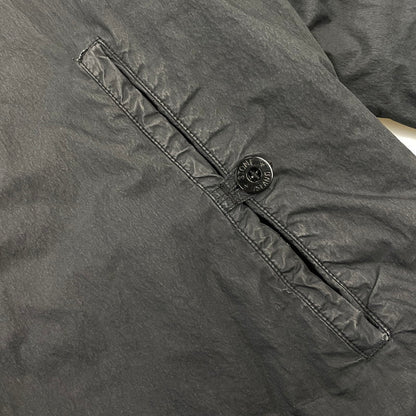 【現状渡し品】【メンズ】 STONE ISLAND ストーンアイランド 03AW COTTON NYLON BOMBER JACKET コットン ナイロン ボンバー ジャケット アウター 141-260805-yn-06-izu サイズ：XL カラー：ブラック 万代Net店