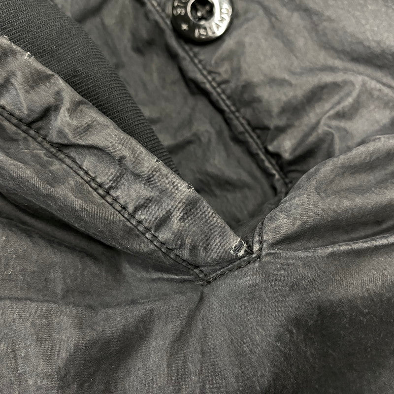 【現状渡し品】【メンズ】 STONE ISLAND ストーンアイランド 03AW COTTON NYLON BOMBER JACKET コットン ナイロン ボンバー ジャケット アウター 141-260805-yn-06-izu サイズ：XL カラー：ブラック 万代Net店