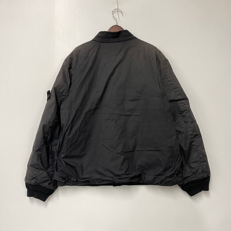 【現状渡し品】【メンズ】 STONE ISLAND ストーンアイランド 03AW COTTON NYLON BOMBER JACKET コットン ナイロン ボンバー ジャケット アウター 141-260805-yn-06-izu サイズ：XL カラー：ブラック 万代Net店
