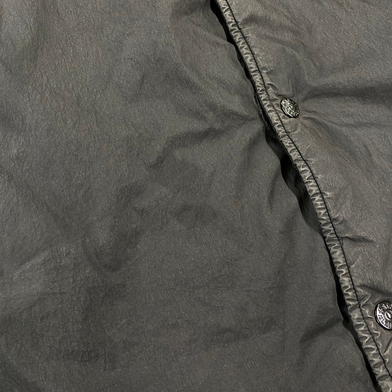 【現状渡し品】【メンズ】 STONE ISLAND ストーンアイランド 03AW COTTON NYLON BOMBER JACKET コットン ナイロン ボンバー ジャケット アウター 141-260805-yn-06-izu サイズ：XL カラー：ブラック 万代Net店