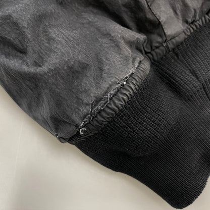 【現状渡し品】【メンズ】 STONE ISLAND ストーンアイランド 03AW COTTON NYLON BOMBER JACKET コットン ナイロン ボンバー ジャケット アウター 141-260805-yn-06-izu サイズ：XL カラー：ブラック 万代Net店