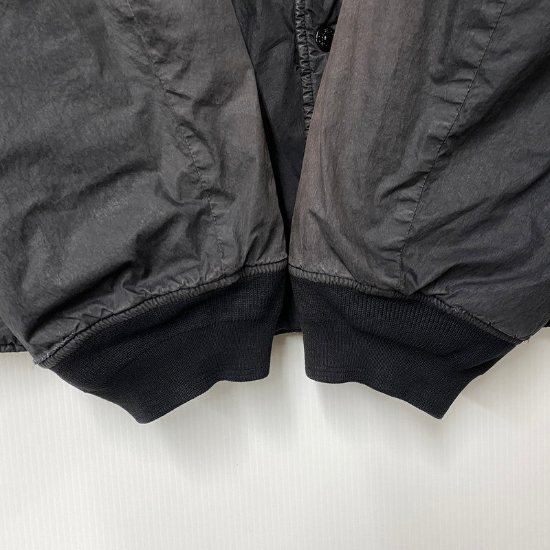 【現状渡し品】【メンズ】 STONE ISLAND ストーンアイランド 03AW COTTON NYLON BOMBER JACKET コットン ナイロン ボンバー ジャケット アウター 141-260805-yn-06-izu サイズ：XL カラー：ブラック 万代Net店