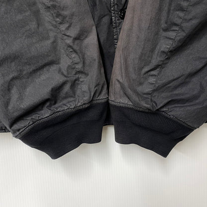 【現状渡し品】【メンズ】 STONE ISLAND ストーンアイランド 03AW COTTON NYLON BOMBER JACKET コットン ナイロン ボンバー ジャケット アウター 141-260805-yn-06-izu サイズ：XL カラー：ブラック 万代Net店