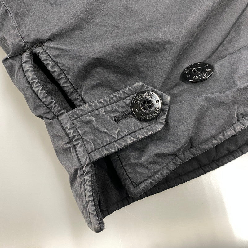 【現状渡し品】【メンズ】 STONE ISLAND ストーンアイランド 03AW COTTON NYLON BOMBER JACKET コットン ナイロン ボンバー ジャケット アウター 141-260805-yn-06-izu サイズ：XL カラー：ブラック 万代Net店