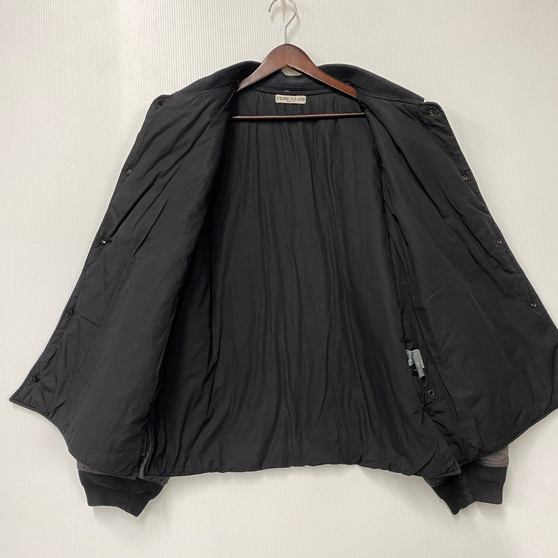 【現状渡し品】【メンズ】 STONE ISLAND ストーンアイランド 03AW COTTON NYLON BOMBER JACKET コットン ナイロン ボンバー ジャケット アウター 141-260805-yn-06-izu サイズ：XL カラー：ブラック 万代Net店