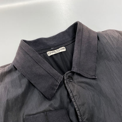 【現状渡し品】【メンズ】 STONE ISLAND ストーンアイランド 03AW COTTON NYLON BOMBER JACKET コットン ナイロン ボンバー ジャケット アウター 141-260805-yn-06-izu サイズ：XL カラー：ブラック 万代Net店