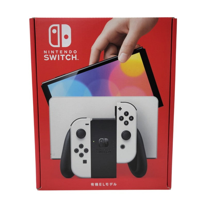 【中古美品】 【未使用】【ゲーム】Nintendo Switch (有機ELモデル) Joy-Con(L)/(R) ホワイト HEG-S-KAAAA(JPN) 任天堂 ニンテンドースイッチ 本体 034-260807-ay-01-izu 万代Net店