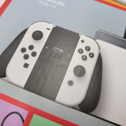 【中古美品】 【未使用】【ゲーム】Nintendo Switch (有機ELモデル) Joy-Con(L)/(R) ホワイト HEG-S-KAAAA(JPN) 任天堂 ニンテンドースイッチ 本体 034-260807-ay-01-izu 万代Net店