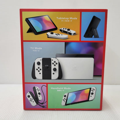 【中古美品】 【未使用】【ゲーム】Nintendo Switch (有機ELモデル) Joy-Con(L)/(R) ホワイト HEG-S-KAAAA(JPN) 任天堂 ニンテンドースイッチ 本体 034-260807-ay-01-izu 万代Net店