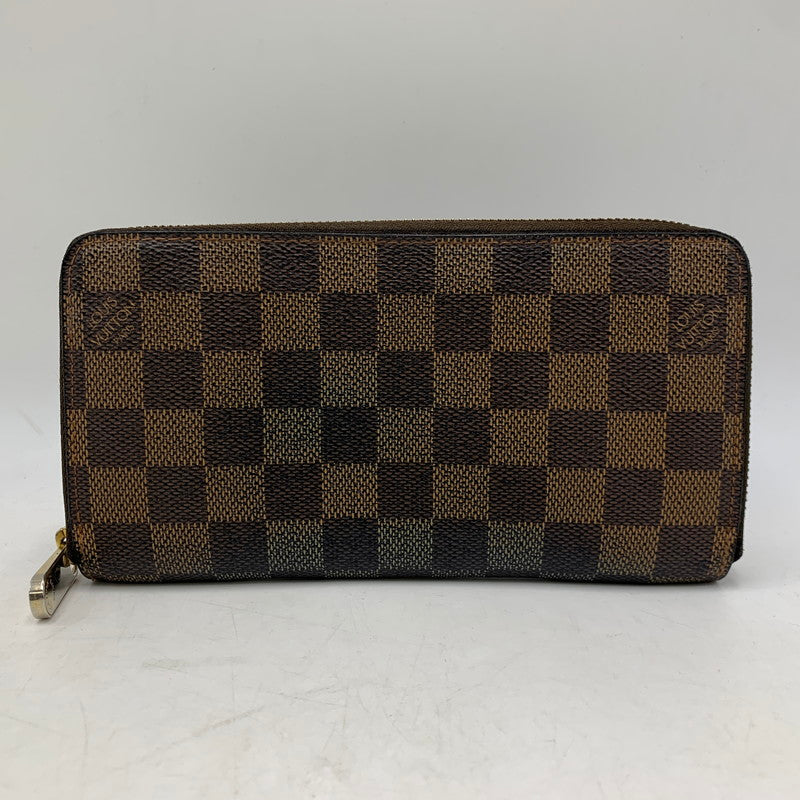 【中古品】【メンズ/レディース】 LOUIS VUITTON ルイ・ヴィトン N60015 CA1088 ダミエ ジッピーウォレット 財布 長財布 179-260805-cs-06-izu カラー：ブラウン 万代Net店