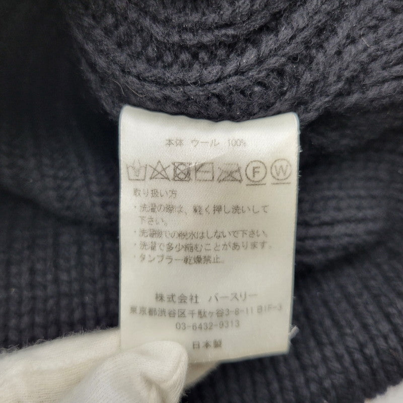 【中古品】【メンズ/レディース】 BED J.W. FORD ベッドフォード × KIJIMA TAKAYUKI キジマタカユキ OVERSIZED KNITTING CAP 24AW-KJ-HT01 オーバーサイズ ニットキャップ ニット帽 帽子 185-260814-as-12-izu サイズ：F カラー：ブラック 万代Net店