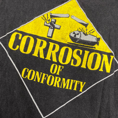 【現状渡し品】【メンズ】 CORROSION OF CONFORMITY コロージョン オブ コンフォーミティ シングル 90S LS TEE ロングスリーブ Tシャツ トップス 長袖 146-260807-ya-05-izu サイズ：下記参照 カラー：チャコール 万代Net店
