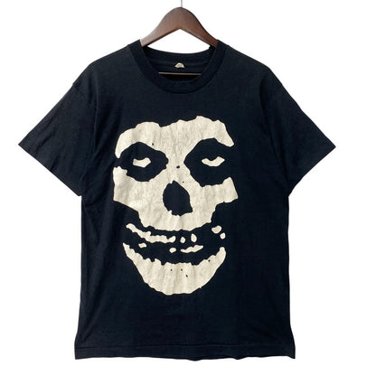 【現状渡し品】【メンズ】 MISFITS ミスフィッツ SCREEN STARS スクリーンスターズ USA製 両シングル 80S SKULL スカル SS TEE ショートスリーブ Tシャツ トップス 半袖 146-260807-ya-04-izu サイズ：Ｌ カラー：ブラック 万代Net店