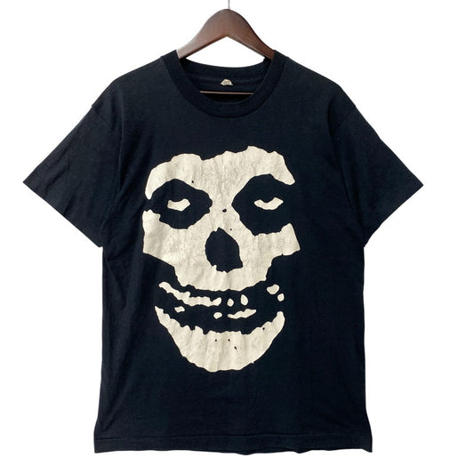 【現状渡し品】【メンズ】 MISFITS ミスフィッツ SCREEN STARS スクリーンスターズ USA製 両シングル 80S SKULL スカル SS TEE ショートスリーブ Tシャツ トップス 半袖 146-260807-ya-04-izu サイズ：Ｌ カラー：ブラック 万代Net店