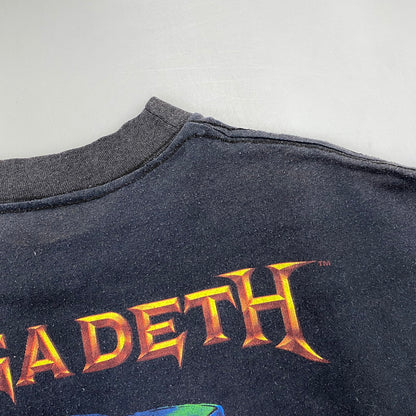 【現状渡し品】【メンズ】 MEGADETH メガデス 両シングル c1989 80S CONTAMINATED コンタミネイテッド SS TEE ショートスリーブ Tシャツ トップス 半袖 146-260807-ya-06-izu サイズ：下記参照 カラー：ブラック 万代Net店