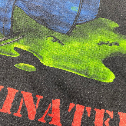 【現状渡し品】【メンズ】 MEGADETH メガデス 両シングル c1989 80S CONTAMINATED コンタミネイテッド SS TEE ショートスリーブ Tシャツ トップス 半袖 146-260807-ya-06-izu サイズ：下記参照 カラー：ブラック 万代Net店